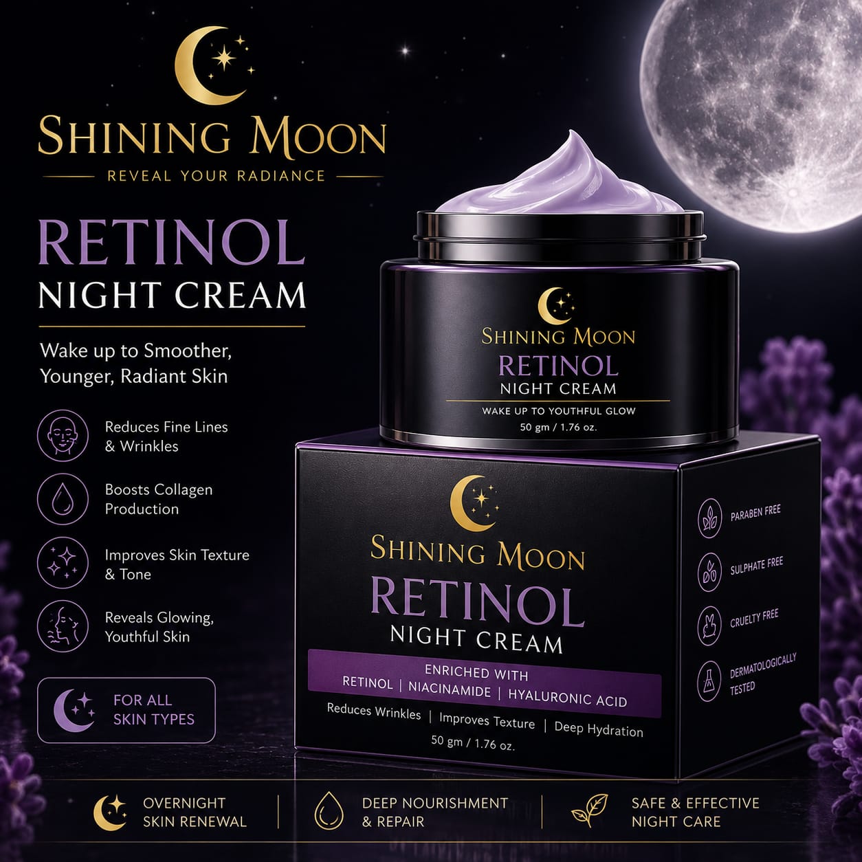 Retinol Night gel Cream